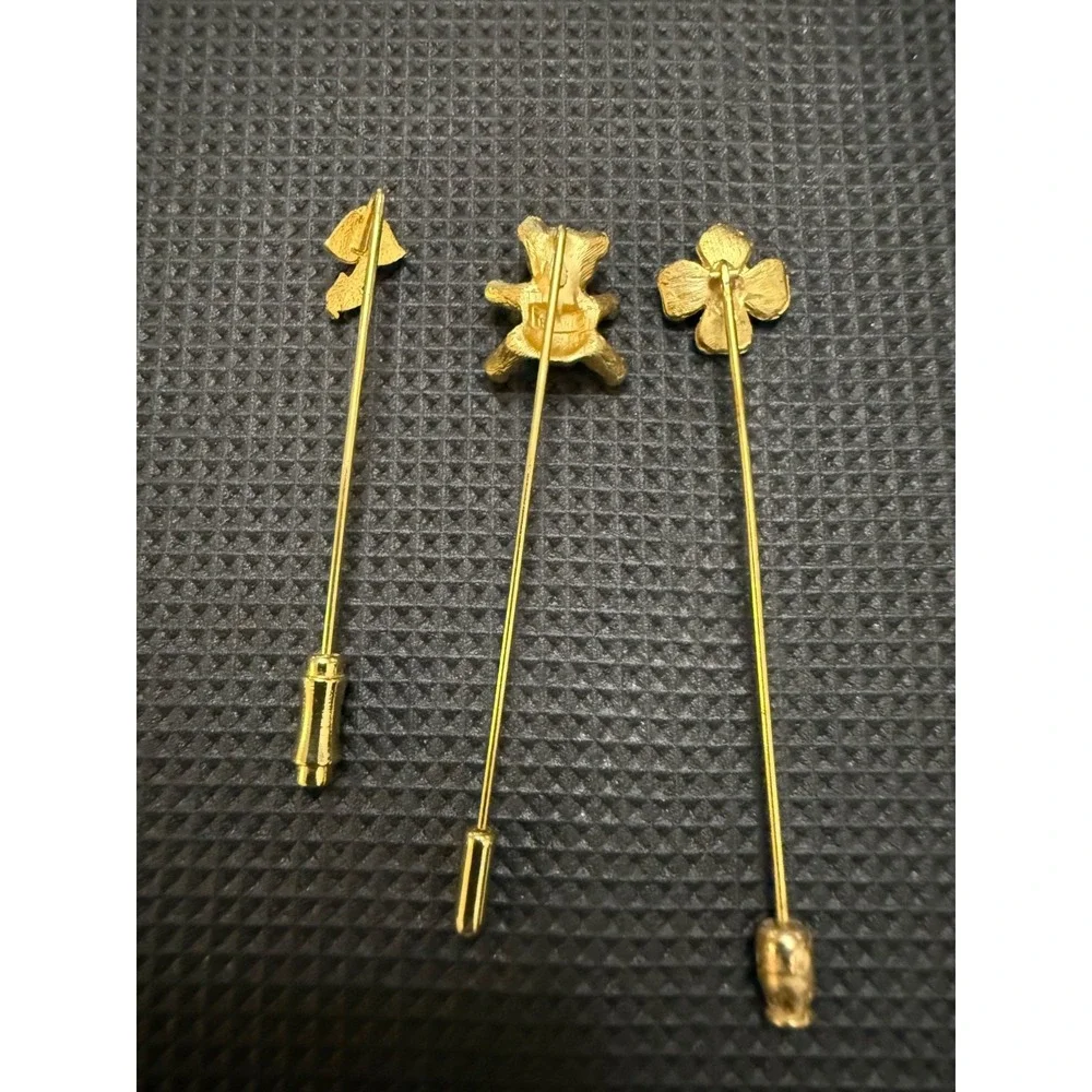 Vintage Hat Pins set. Gold tone. READ